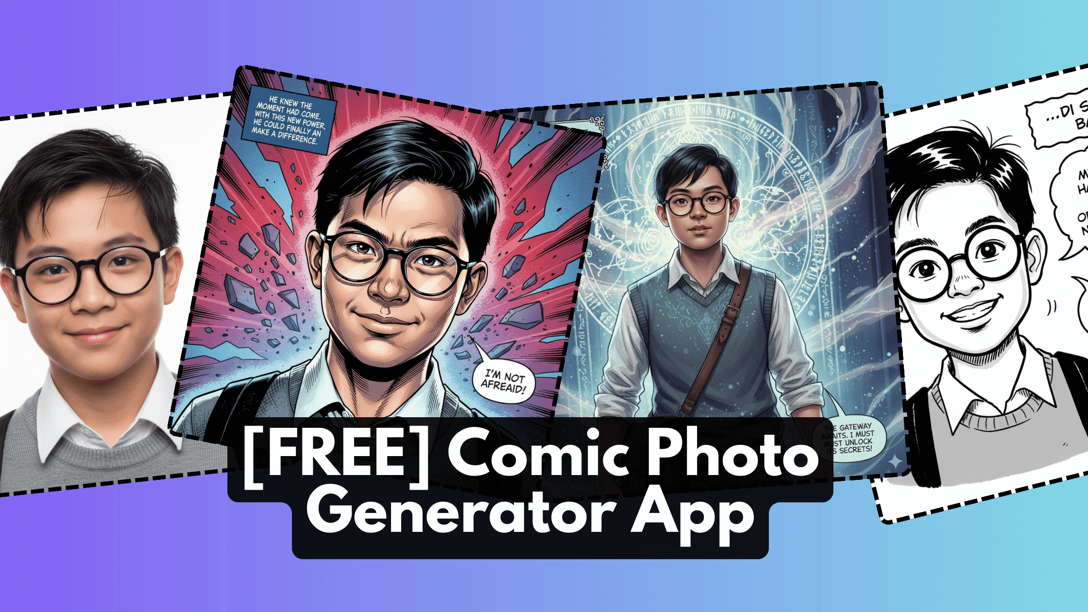 [FREE] Comic Photo Generator App