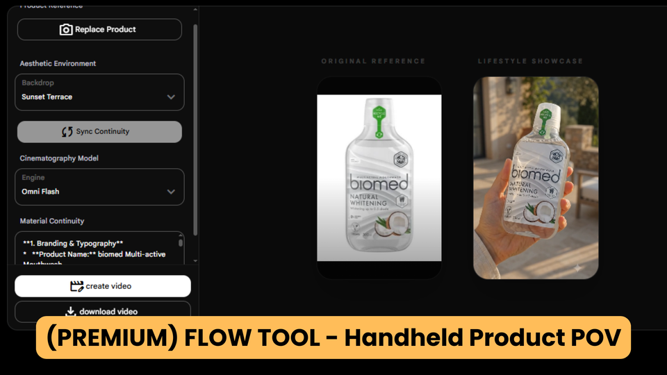 (PREMIUM) FLOW TOOL - Handheld Product POV